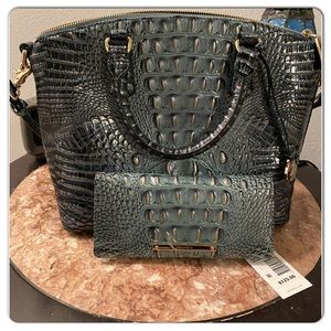 Brahmin Duxbury Satchel and matching Ady Wallet